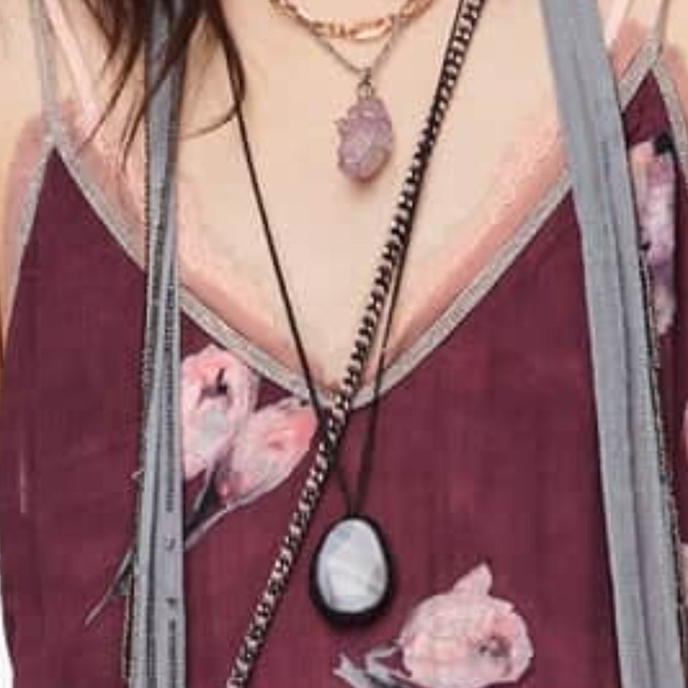 ZARA Limited Edition MAXI Floral Printed Slip Dress with Metallic Straps.  NWT - Picture 4 of 10